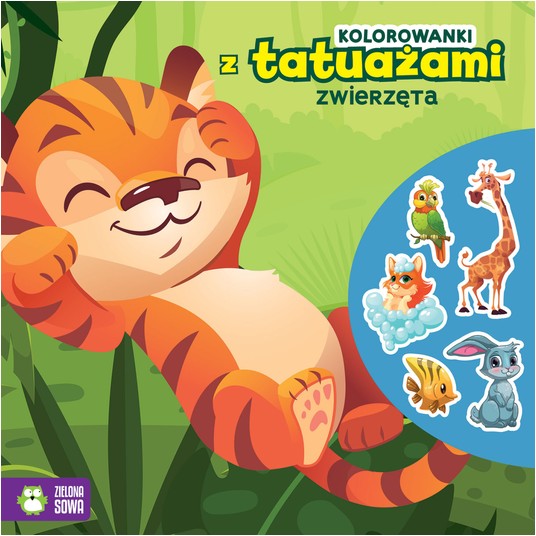 Kolorowanki z tatuażami. Zwierzęta 9788382992052 -zdjęcie numer 1