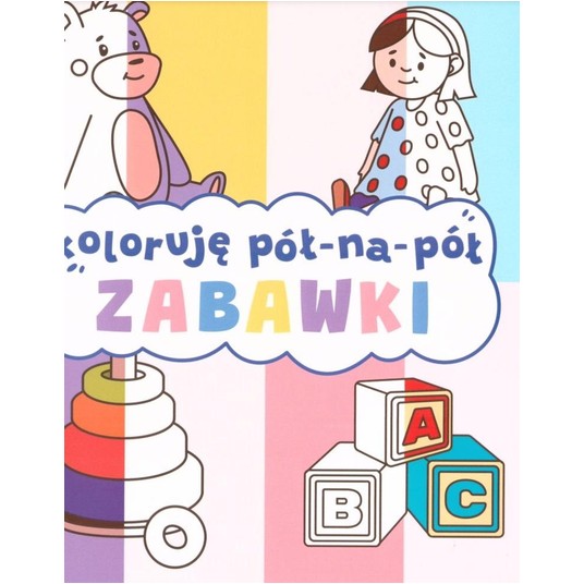 KOLORUJĘ PÓŁ NA PÓŁ ZABAWKI KS97344 -zdjęcie numer 1