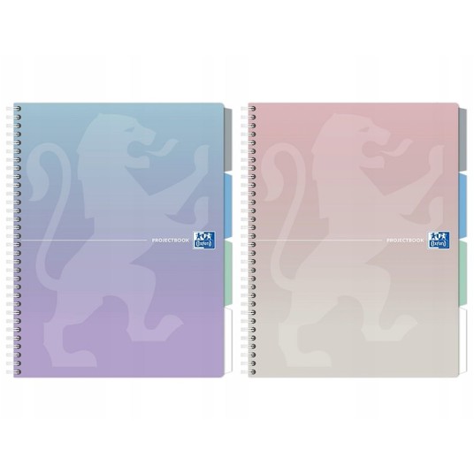 KOŁOZESZYT OXF 2SPI B5/80K KRAT PASTEL PROJECT A'5 -zdjęcie numer 1