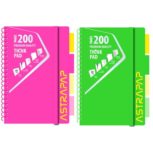 Kołozeszyt PP ASTRAPAP NEON LINE B5/100K -zdjęcie numer 1