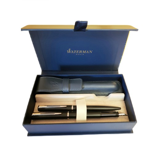 KOMPLET WATERMAN ALLURE FP+BP CZARNY MAT CT -zdjęcie numer 1