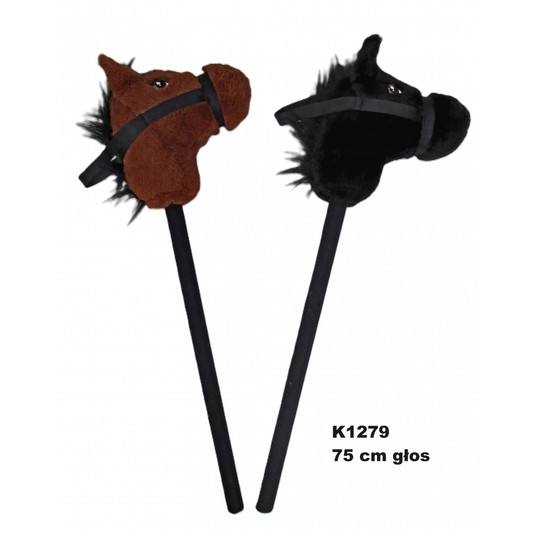 KOŃ NA KIJU 2 KOL GŁOS 75 CM 168153 -zdjęcie numer 1
