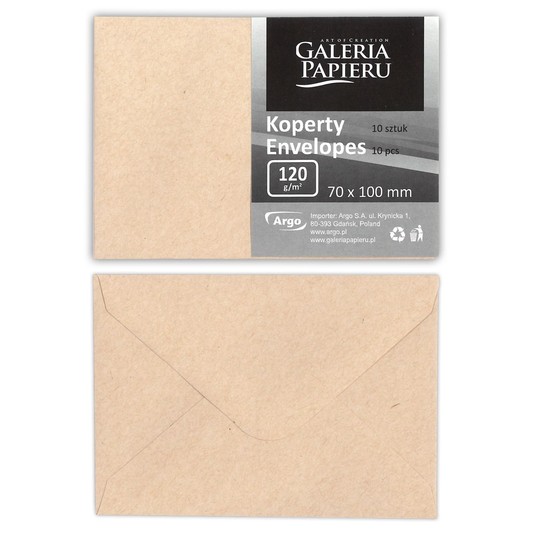 KOPERTA 70X100 NATURE CIMNY BEŻ K. 120G 10SZT 4567 -zdjęcie numer 1