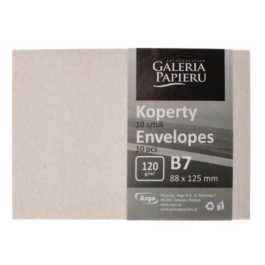 KOPERTA B7 NATURE JASNOBEŻOWY K. 120G/M2 (10) 4543 -zdjęcie numer 1