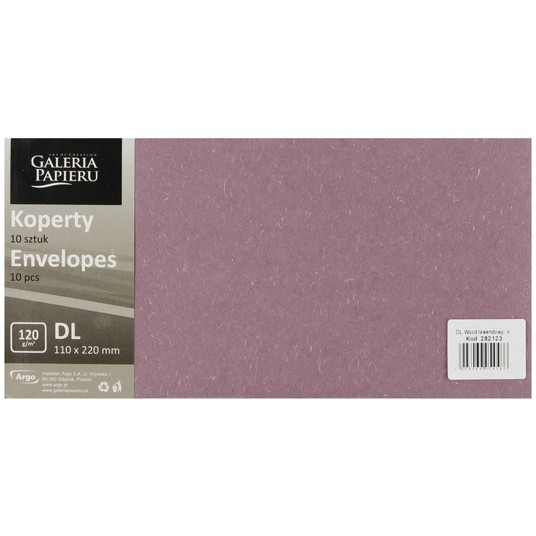 KOPERTA DL WOOD LAWENDOWY 120G/M2 (10) 4586 -zdjęcie numer 1