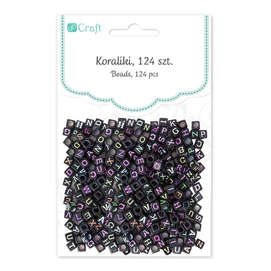 KORALIKI, 124 SZT. - LITERKI NEON 5671 A'6 5671 -zdjęcie numer 1