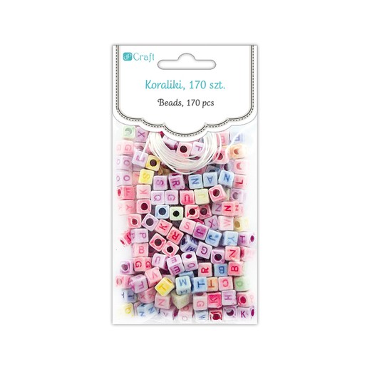 KORALIKI 170 SZT. - LITERKI 7635 -zdjęcie numer 1
