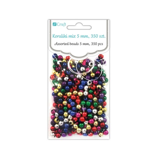 KORALIKI MIX 5 MM, 40 G METALICZNE 7611 -zdjęcie numer 1
