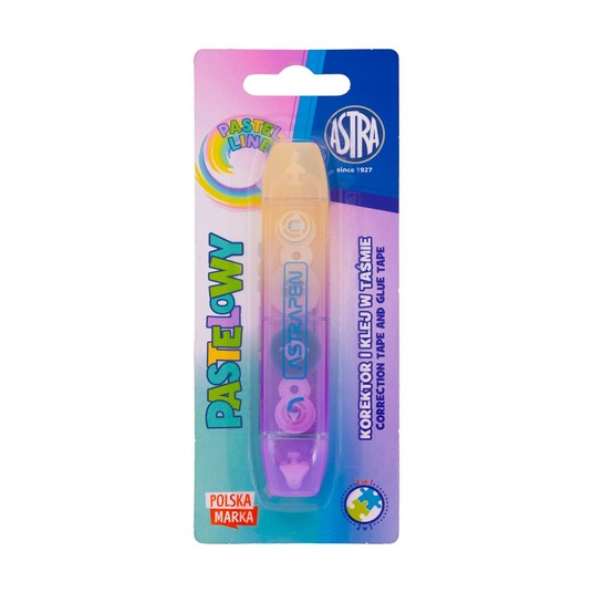 KOREKTOR I KLEJ W TAŚMIE 2W1 ASTRAPEN PASTEL LINE -zdjęcie numer 1