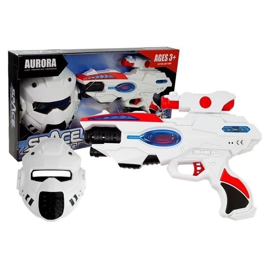 KOSMICZNY PISTOLET LASEROWY Z MASKĄ SPACE 9345 -zdjęcie numer 1