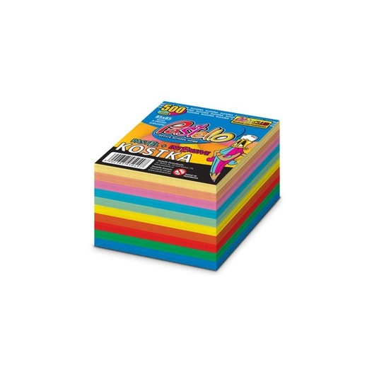 KOSTKA KLEJONA 500 K 10 KOLOR INTENS + PASTEL 0497 -zdjęcie numer 1