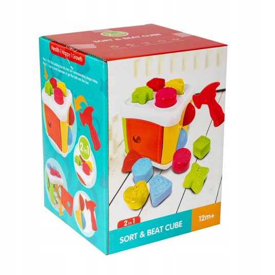 KOSTKA - SORTER ZBIJAK Z PIŁECZKAMI 0578 -zdjęcie numer 1