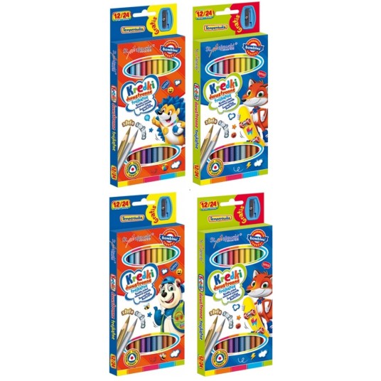 KREDKI BAMBINO DWUSTRONNE 12/24KOL 18CM A"10 4940 -zdjęcie numer 1