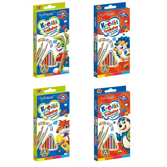KREDKI BAMBINO OŁÓWKOWE 12KOL 18CM 2038 A''10 -zdjęcie numer 1