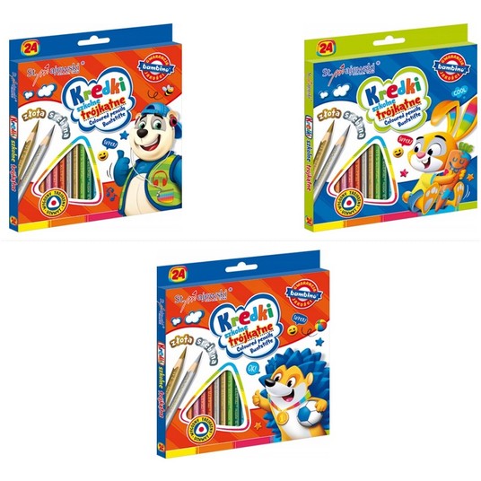 KREDKI BAMBINO OŁÓWKOWE 24KOL 18CM 2076 A'8 -zdjęcie numer 1