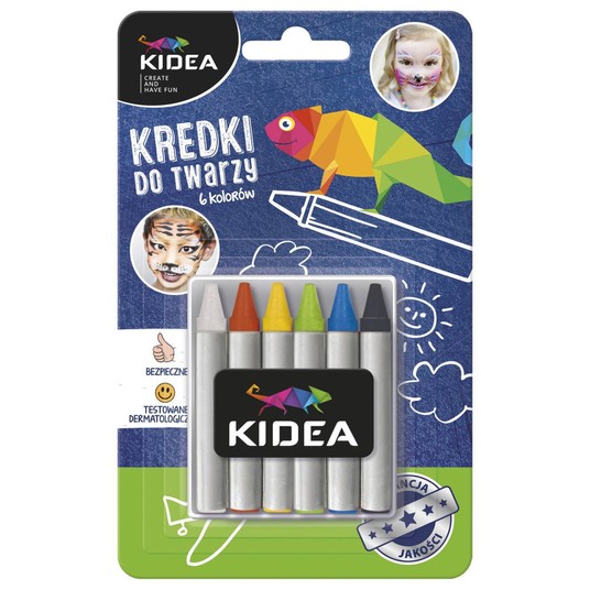 KREDKI DO TWARZY 6KOLX2,5G KIDEA 6714 -zdjęcie numer 1
