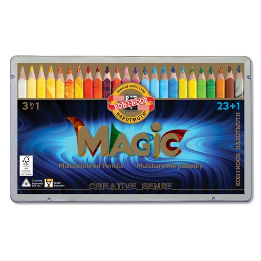KREDKI MAGIC TRIO 3408/24 23+ 1 KOL. OP.METAL.1514 -zdjęcie numer 1