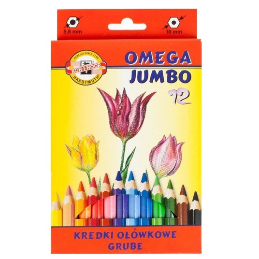 KREDKI OMEGA JUMBO 3382 12 KOL. 6259 -zdjęcie numer 1