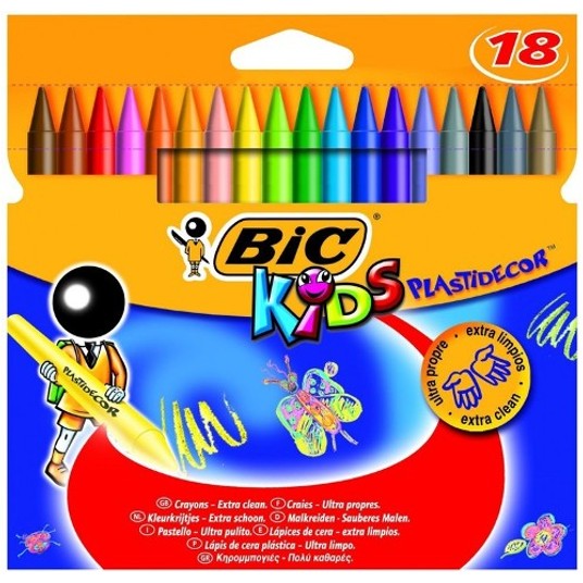 KREDKI ŚWIECOWE BIC PLASTIDECOR 18 KOL. 0358 -zdjęcie numer 1