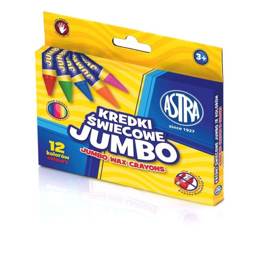 KREDKI ŚWIECOWE JUMBO 12KOL 316118005 -zdjęcie numer 1
