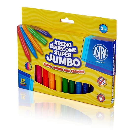KREDKI ŚWIECOWE SUPER JUMBO 12KOL 316118003 -zdjęcie numer 1