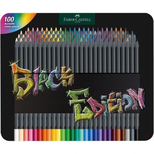 KREDKI TRÓJKĄTNE BLACK EDITION 100 KOL.OPAKOWANIE -zdjęcie numer 1