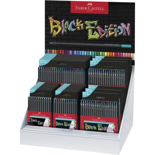 KREDKI TRÓJKĄTNE BLACK EDITION DISPLAY NALADOWY -zdjęcie numer 1