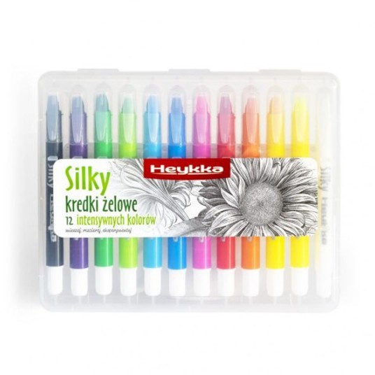 KREDKI ŻELOWE SILKY 12KOL. HEYKKA 2644 -zdjęcie numer 1