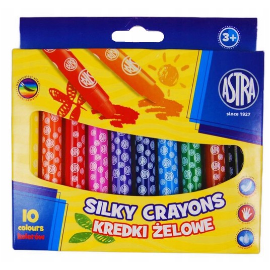 Kredki żelowe wykręcane SILKY ASTRA - 10KOL. 3248 -zdjęcie numer 1