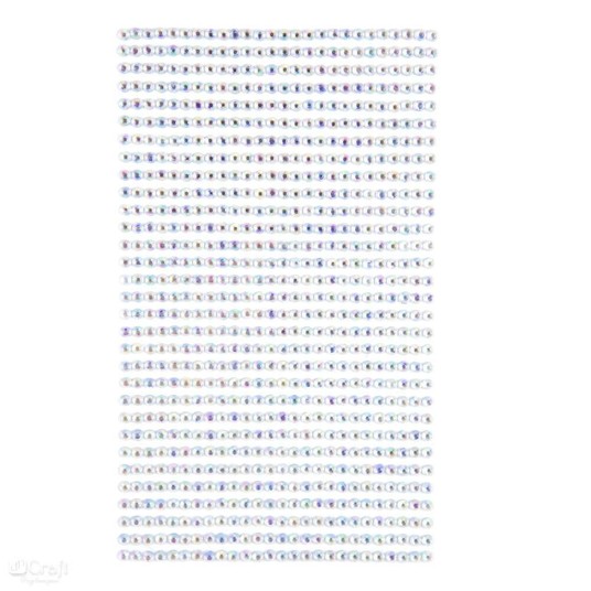 KRYSZTAŁKI SAMOPRZYLEPNE 3MM 806 SZT OPALESC 3250 -zdjęcie numer 1