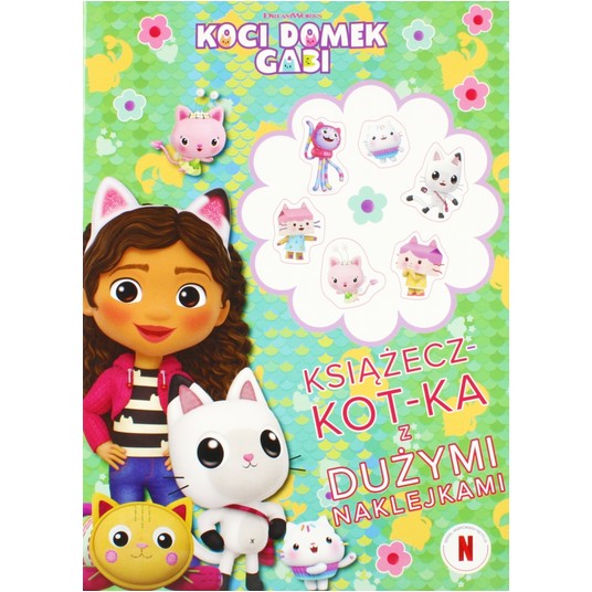 KSIĄŻECZ-KOT-KA Z DUŻYMI NAKLEJKAMI KS97641 -zdjęcie numer 1