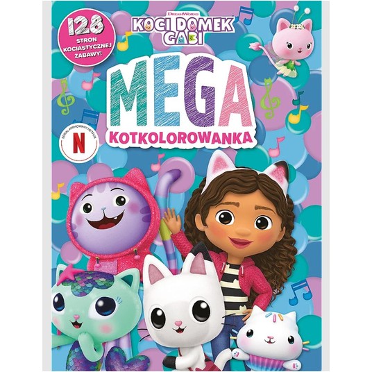 KSIĄŻECZKA KOCI DOMEK GABI MEGA KOTKOLOROWANKA7900 -zdjęcie numer 1