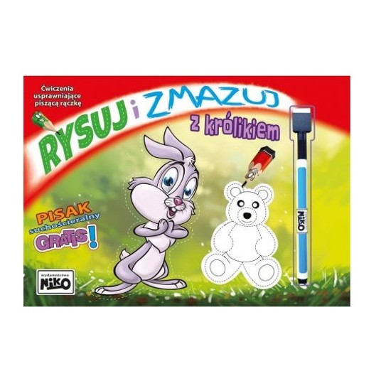 KSIĄŻECZKA RYSUJ I ZMAZUJ Z KRÓLIKIEM 5494 -zdjęcie numer 1