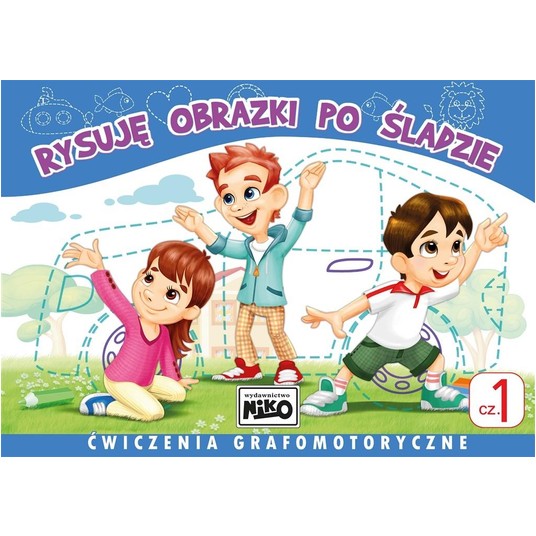 KSIĄŻECZKA Rysuję obrazki po śladzie. Ćwiczenia -zdjęcie numer 1