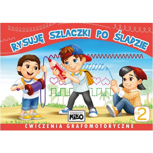 KSIĄŻECZKA Rysuję szlaczki po śladzie.Ćwiczenia -zdjęcie numer 1