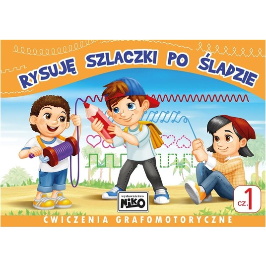 KSIĄŻECZKA Rysuję szlaczki po śladzie.Ćwiczenia -zdjęcie numer 1