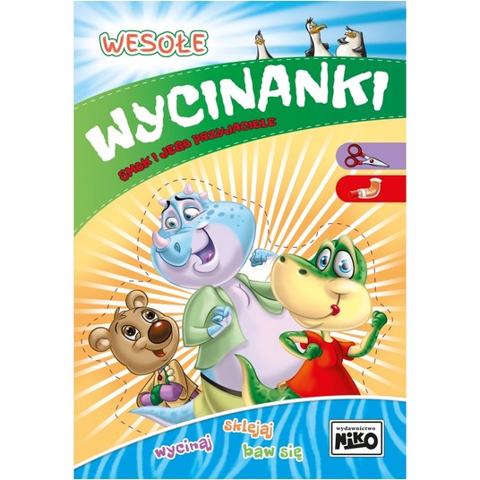 KSIĄŻECZKA Wesołe wycinanki Smok i jego przyjaciel -zdjęcie numer 1