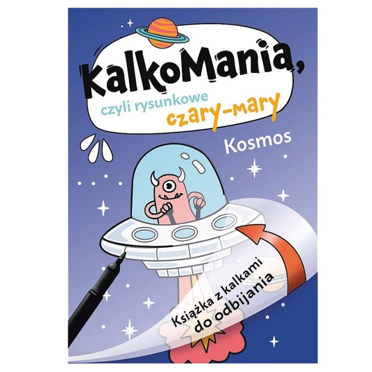 KSIĄZKA DLA DZIECKI KOSMOS KALKOMANIA KS97139 -zdjęcie numer 1