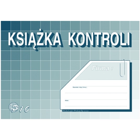 KSIĄŻKA KONTROLI A5 P10-U -zdjęcie numer 1