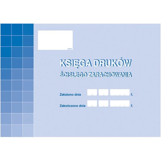 KSIĘGA DRUKÓW ŚCISŁEGO ZARACHOWANIA A4 710-1 -zdjęcie numer 1