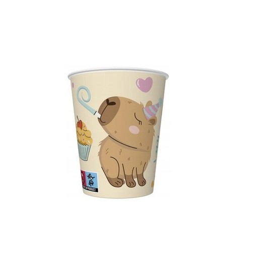 Kubeczki Kapibary, 250 ml, 8 szt. -zdjęcie numer 1