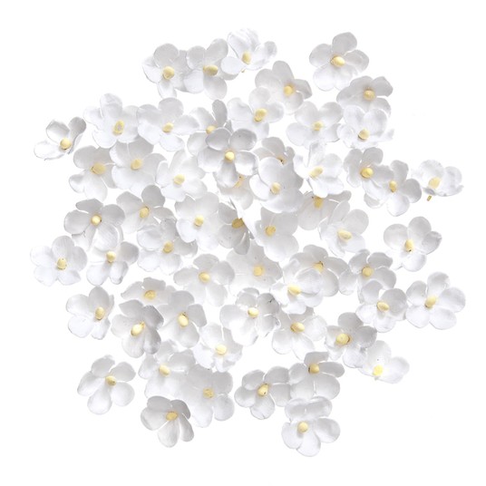 KWIATY PAPIEROWE, 2 CM, 60 SZT. BIAŁE 4216 -zdjęcie numer 1