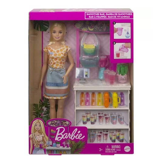 LALKA BARBIE BAREK SMOOTHIE ZESTAW GRN75 WB6 -zdjęcie numer 1