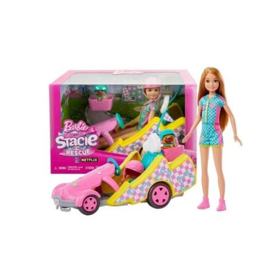 LALKA BARBIE GOKART POJAZD FILMOWY HRM08 -zdjęcie numer 1