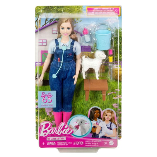 LALKA BARBIE KARIERA WETERYNARKA NA FARMIE HRG42 -zdjęcie numer 1