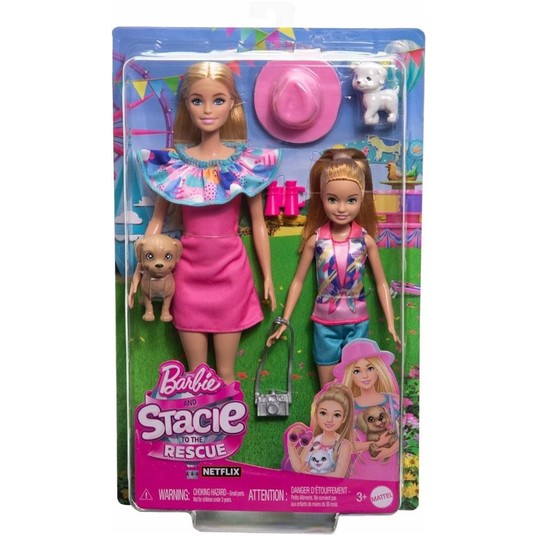 LALKA BARBIE STACIE I BARBIE 2PAK HRM09 WB 0349 -zdjęcie numer 1
