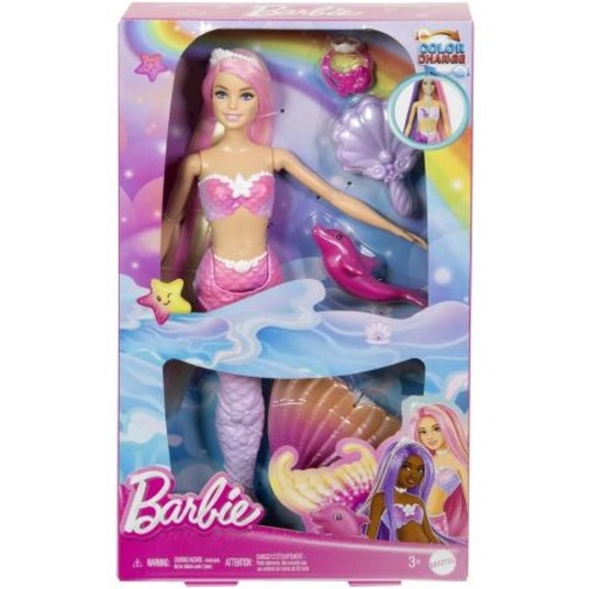 LALKA BARBIE SYRENKA MALIBU ZMIANA BLOND HRP97 -zdjęcie numer 1