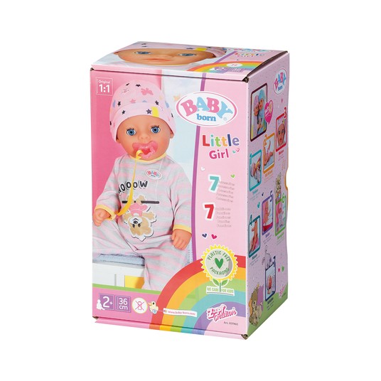 LALKA INTERAKTYWNA BABY BORN LITTLE GIRL 36CM -zdjęcie numer 1