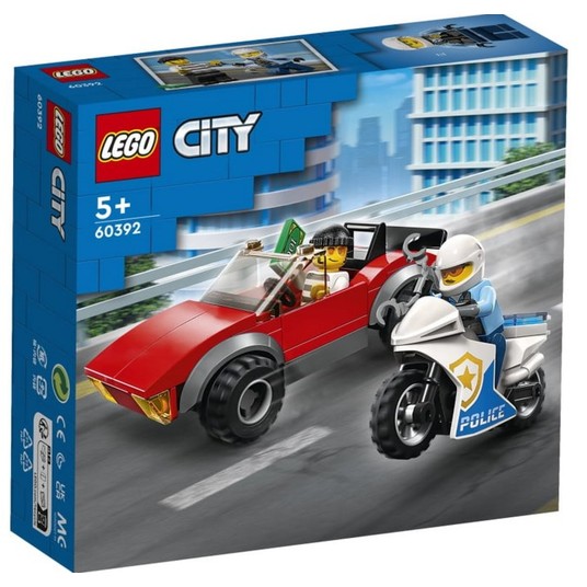 LEGO CITY 60392 MOTOCYKL POLICYJNY POŚCIG 60392 -zdjęcie numer 1