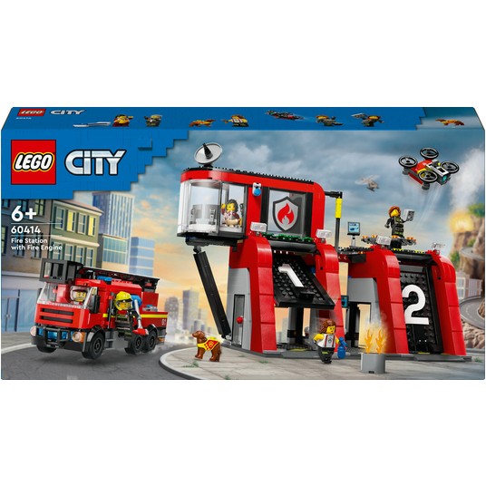 LEGO CITY 60414 REMIZA STRAŻACKA Z WOZEM 2962 -zdjęcie numer 1